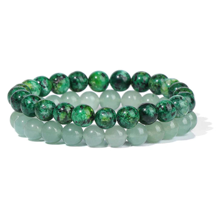 Bracelet Chance et Prospérité : Attirez Abondance et Opportunités avec Granite et Aventurine Verte