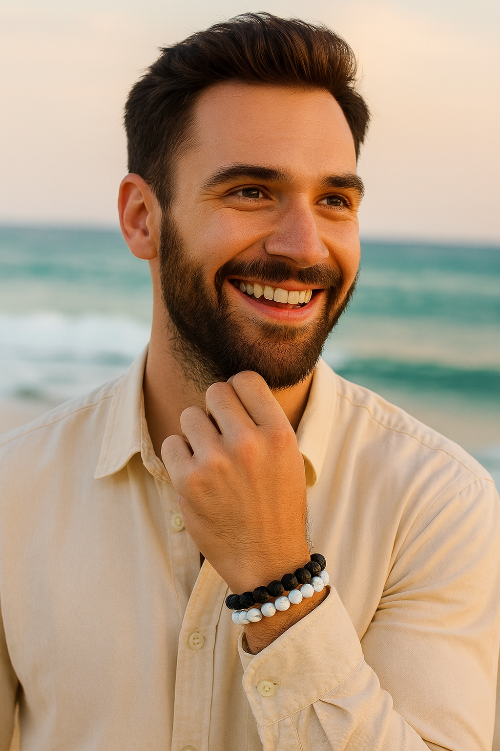 Pierre de Lave et Howlite Blanche : deux vibrations qui s’accordent pour la transformation intérieure