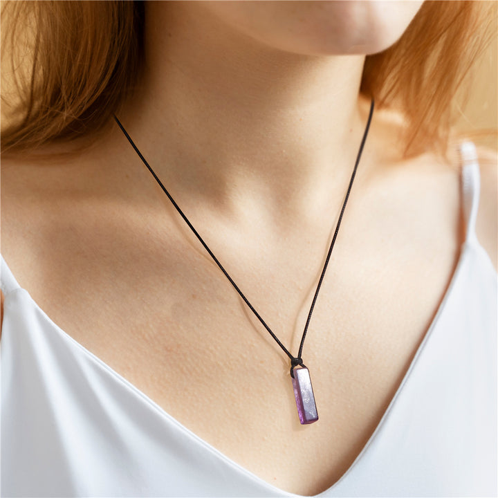 Pendentif "Énergie Pure" en Améthyste Naturelle