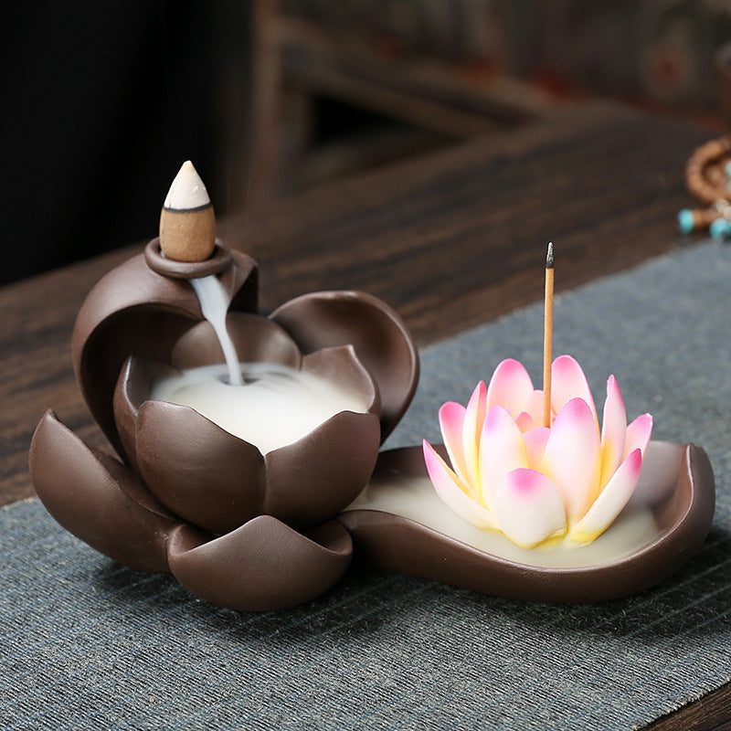 Brûleur d’Encens Lotus à Reflux