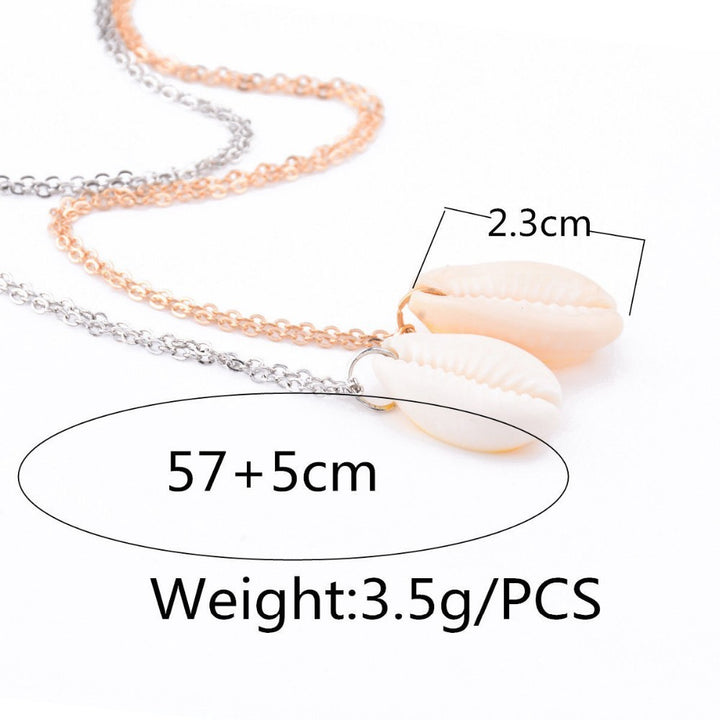 Natural shell handmade shell necklace