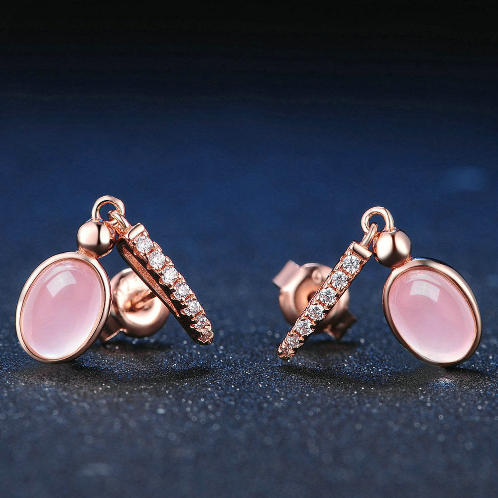 Boucles d’Oreilles "Éclat Rose"