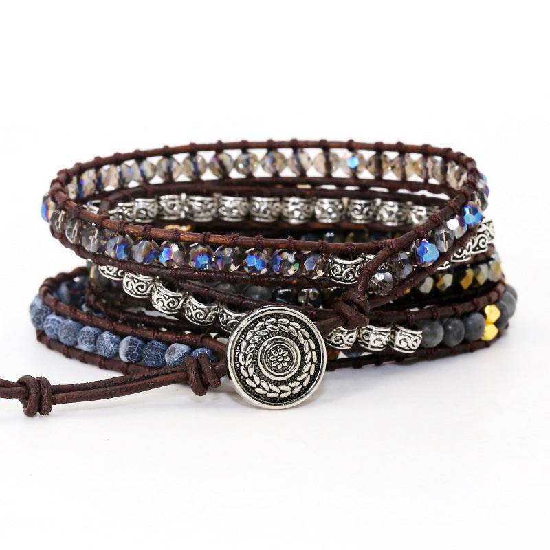 Bracelet Wrap en Pierre d’Onyx
