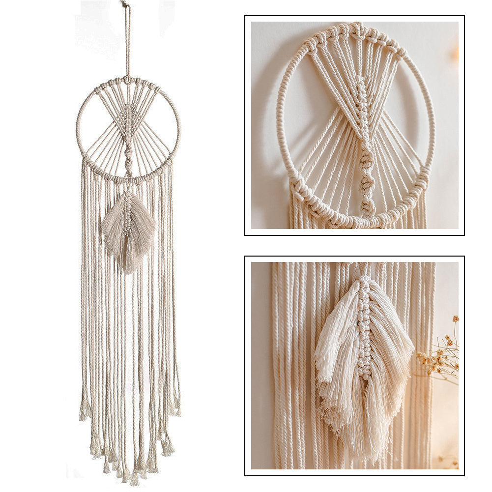 Attrape-Rêves Macramé “Feuille de Lune”