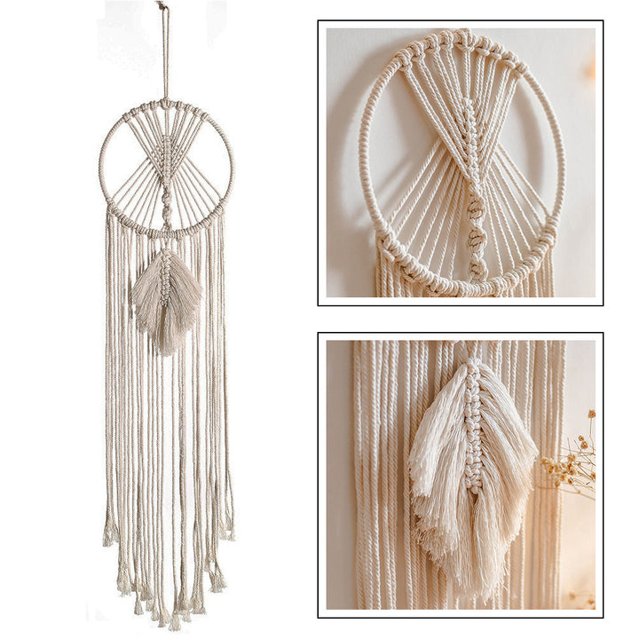 Attrape-Rêves Macramé “Feuille de Lune”