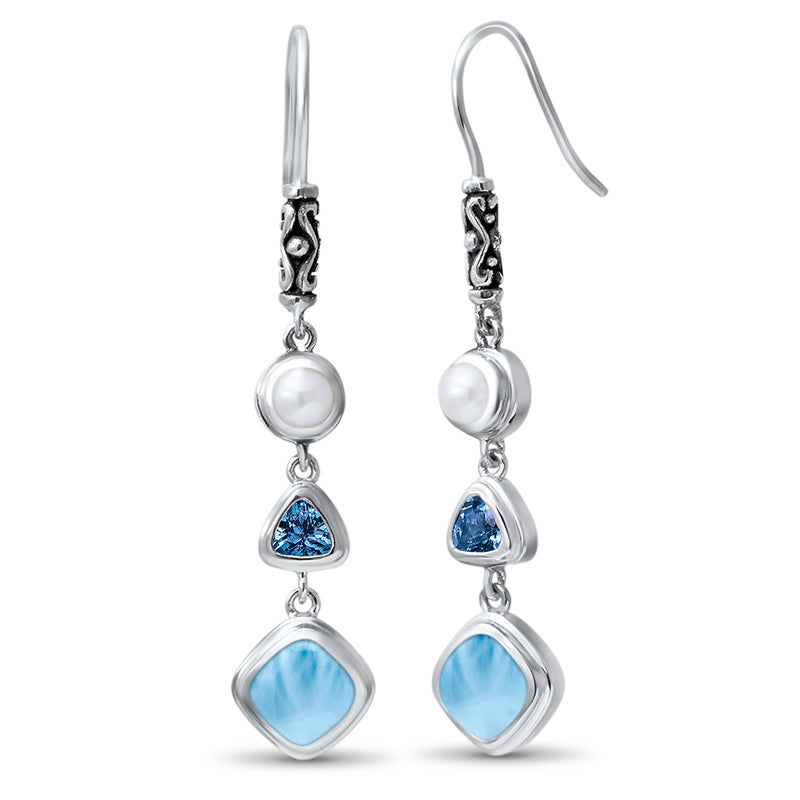 Boucles d’Oreilles "Éclat Marin"