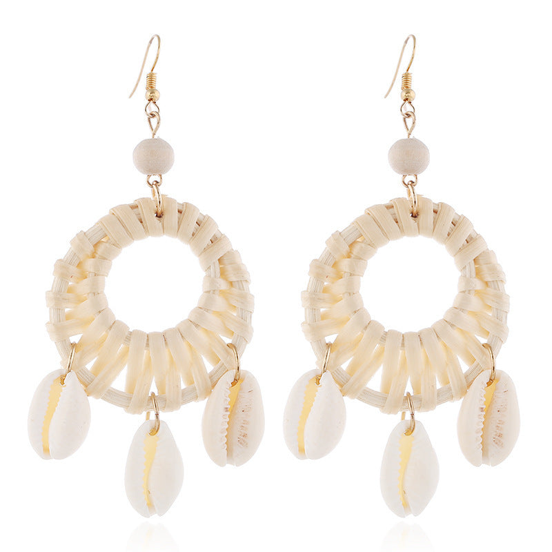 Shell Starfish Asymmetric Earrings