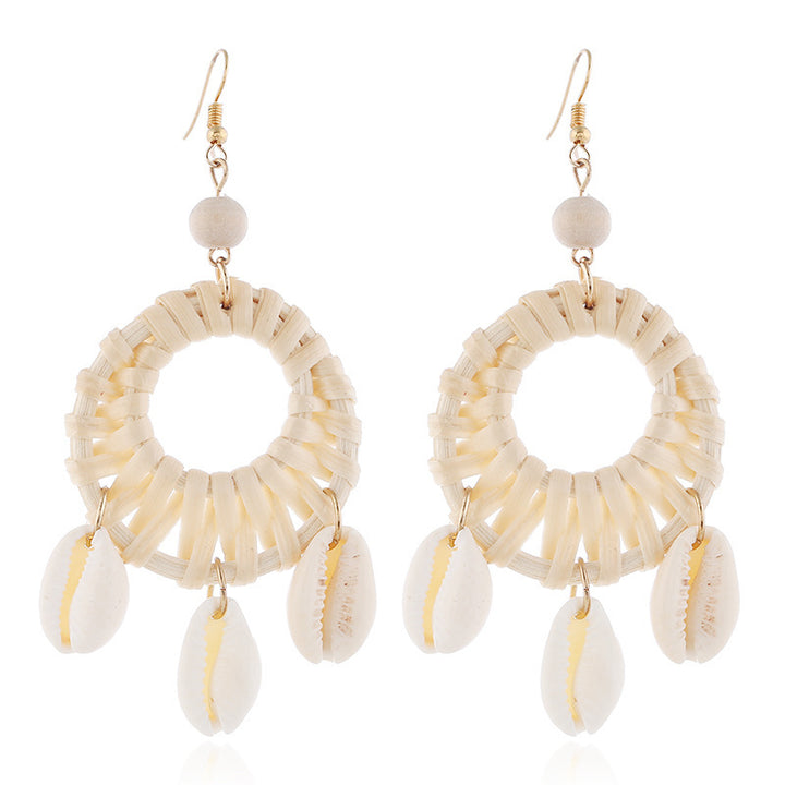 Shell Starfish Asymmetric Earrings