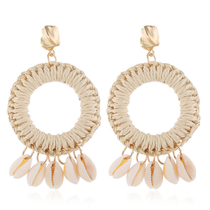 Shell Starfish Asymmetric Earrings