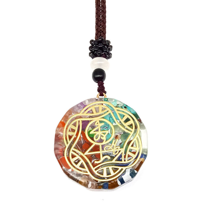 Collier “Géométrie Sacrée” en Pierre Naturelle