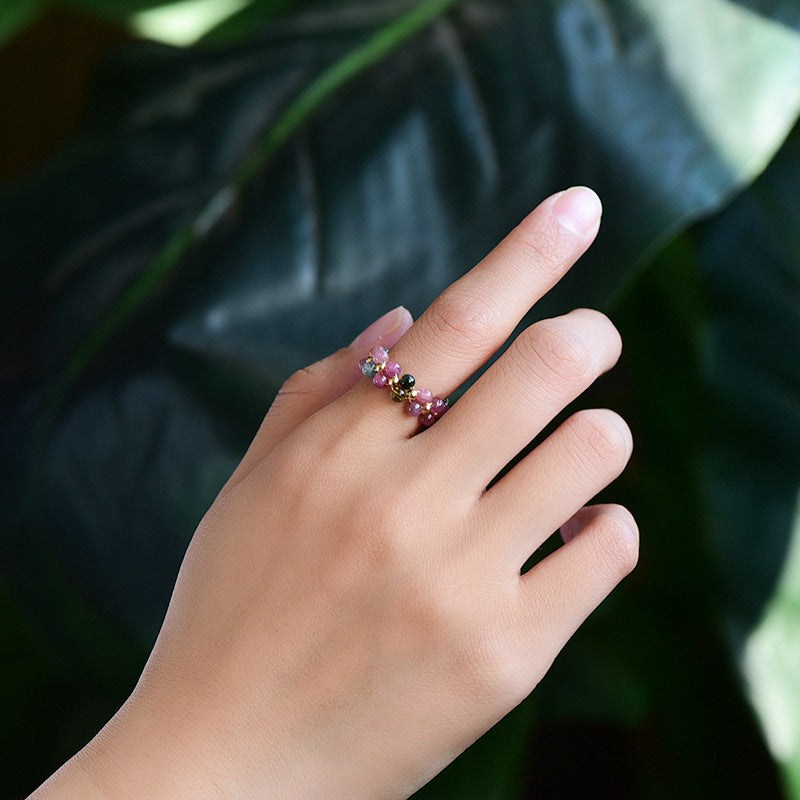 Bague Arc-en-Ciel en Tourmaline