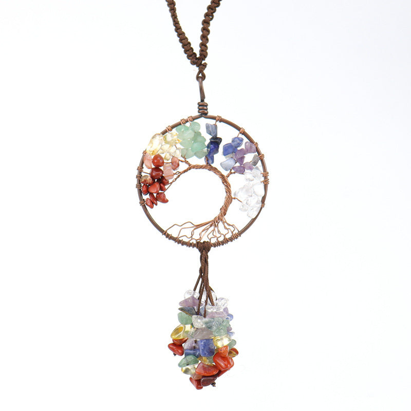 Pendentif Voiture - Arbre de Vie Cœur Énergétique