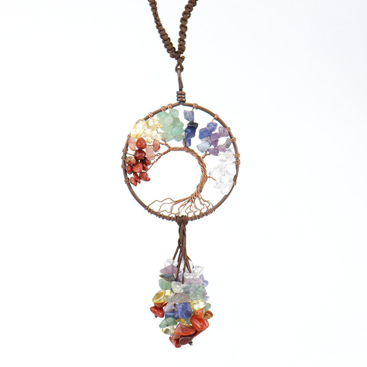 Pendentif Voiture - Arbre de Vie Cœur Énergétique