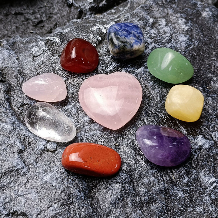 Natural Crystal Jade Colorful Combination Set