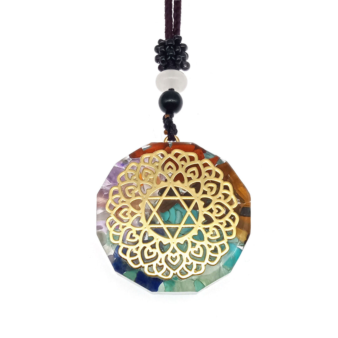 Collier “Géométrie Sacrée” en Pierre Naturelle