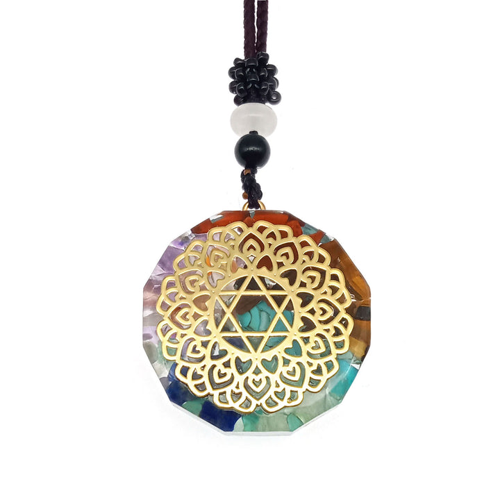 Collier “Géométrie Sacrée” en Pierre Naturelle