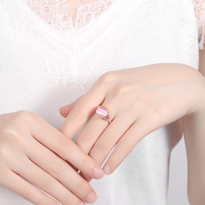 Bague "Lotus Rose"
