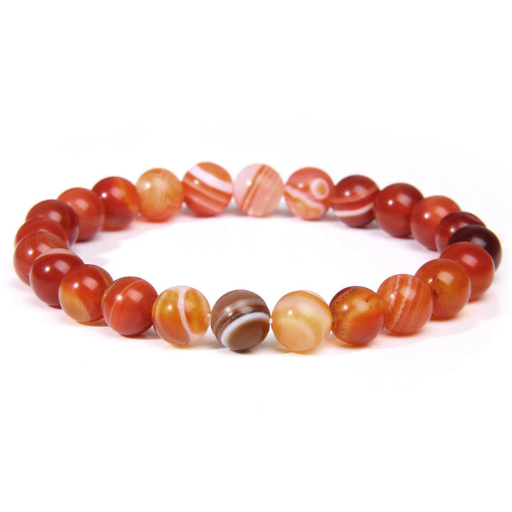Bracelet "Amélioration de la Concentration" en Agate Striée