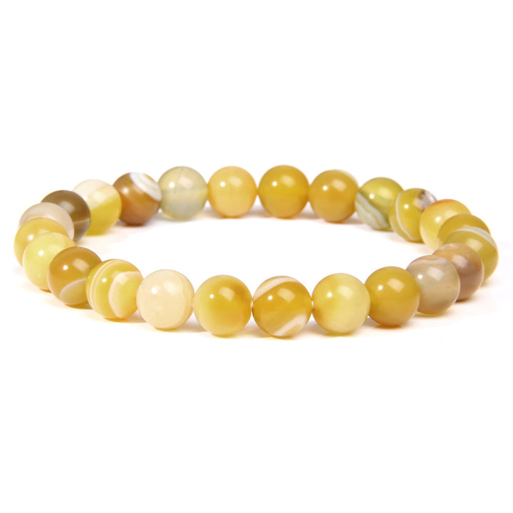 Bracelet "Joie de Vivre" en Agate Jaune