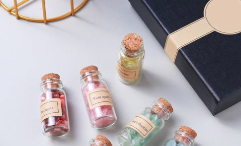 Coffret Cristaux Naturels en Mini Bouteilles