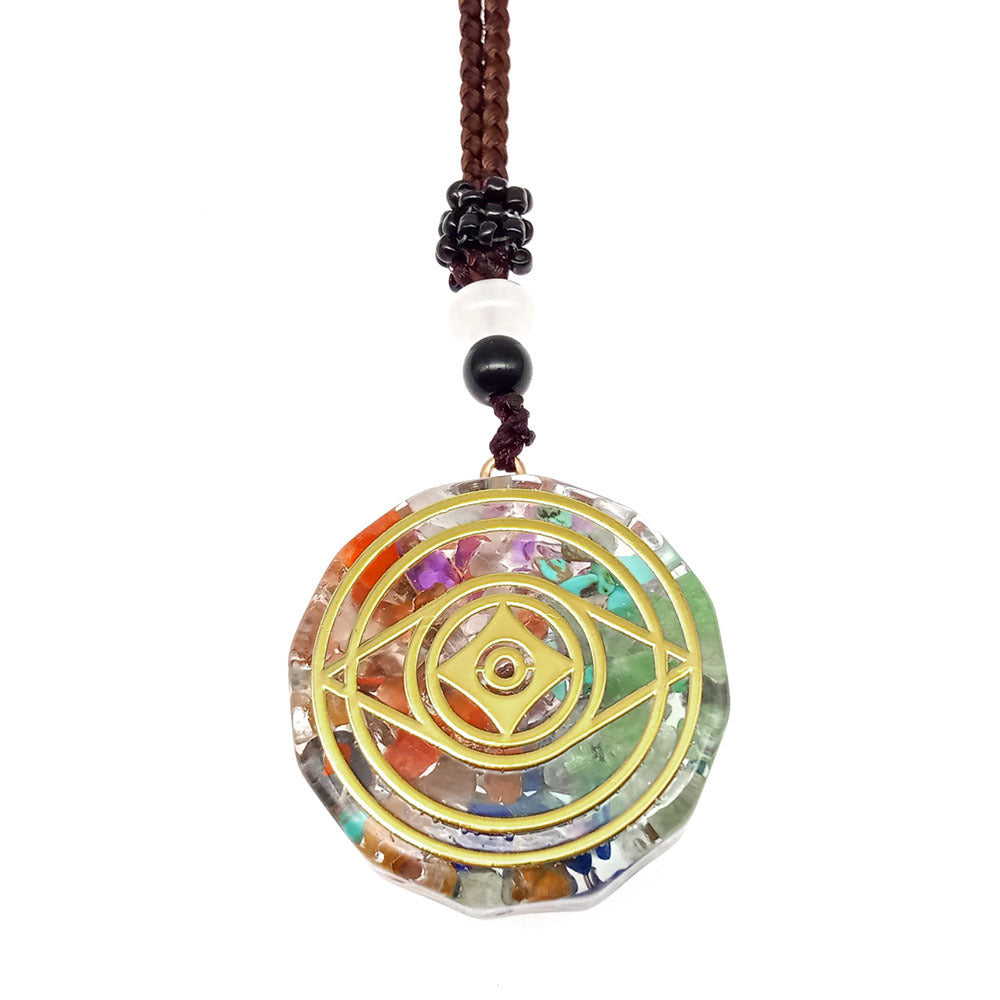 Collier “Géométrie Sacrée” en Pierre Naturelle