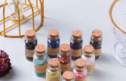 Coffret Cristaux Naturels en Mini Bouteilles