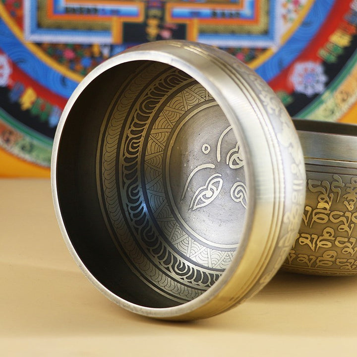 Bol Chantant Bouddha Fait Main – Cuivre Tibétain pour Méditation & Équilibre Intérieur