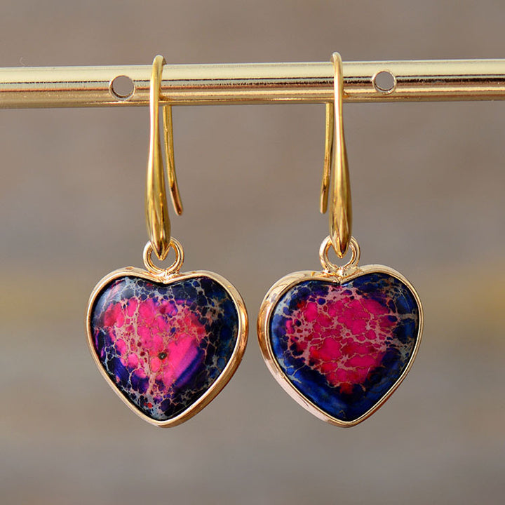 Boucles d’Oreilles "Cœur Impérial"