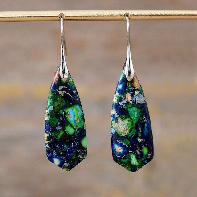 Boucles d’Oreilles "Océan Impérial"