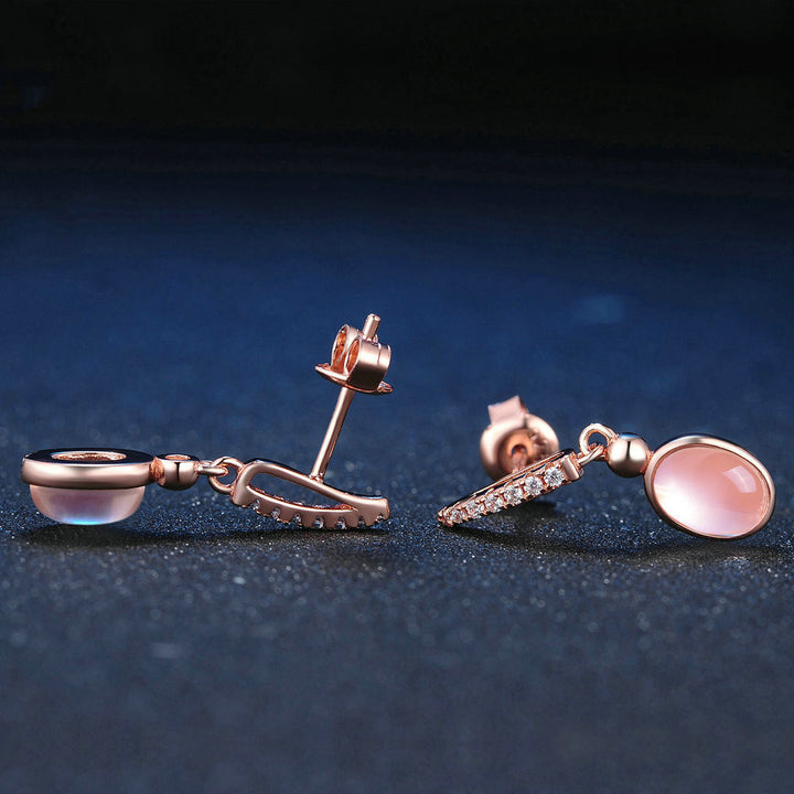 Boucles d’Oreilles "Éclat Rose"