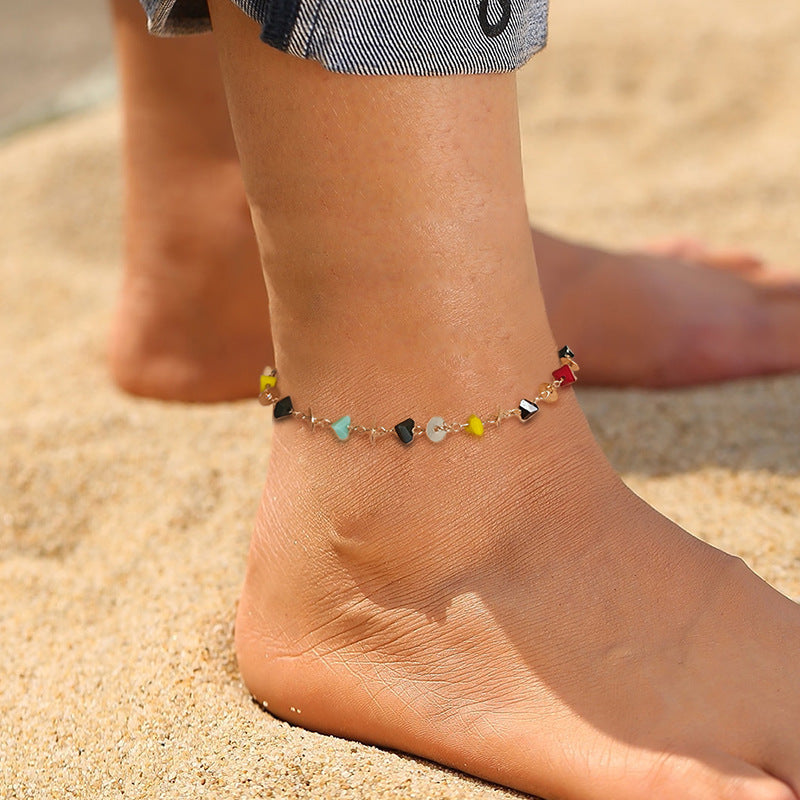 Bracelet de Cheville "Lagon d’Agate"