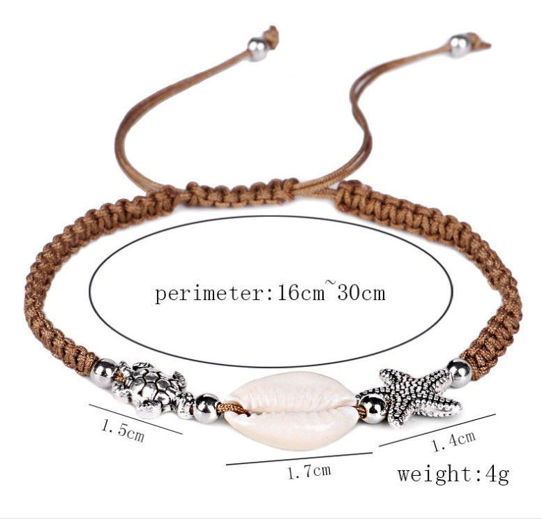 Creative starfish shell bracelet