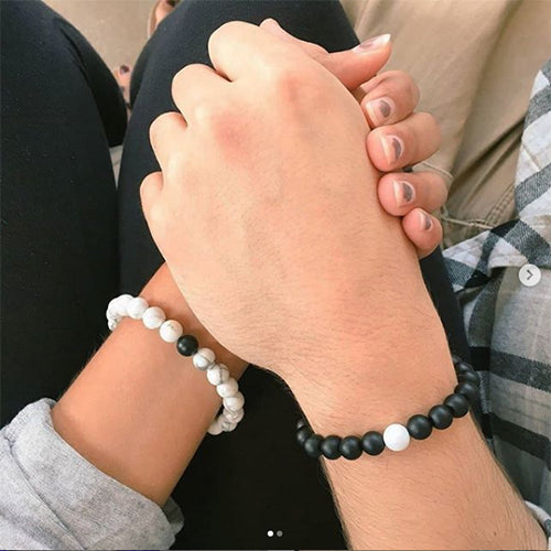 Bracelet FUSION en Pierre Volcanique