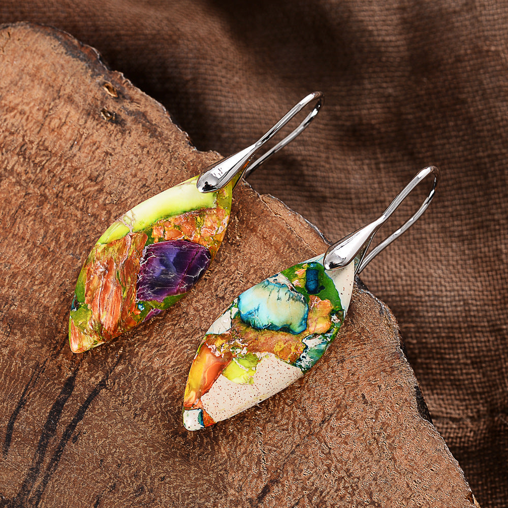 Boucles d’Oreilles "Feuille Bohème"