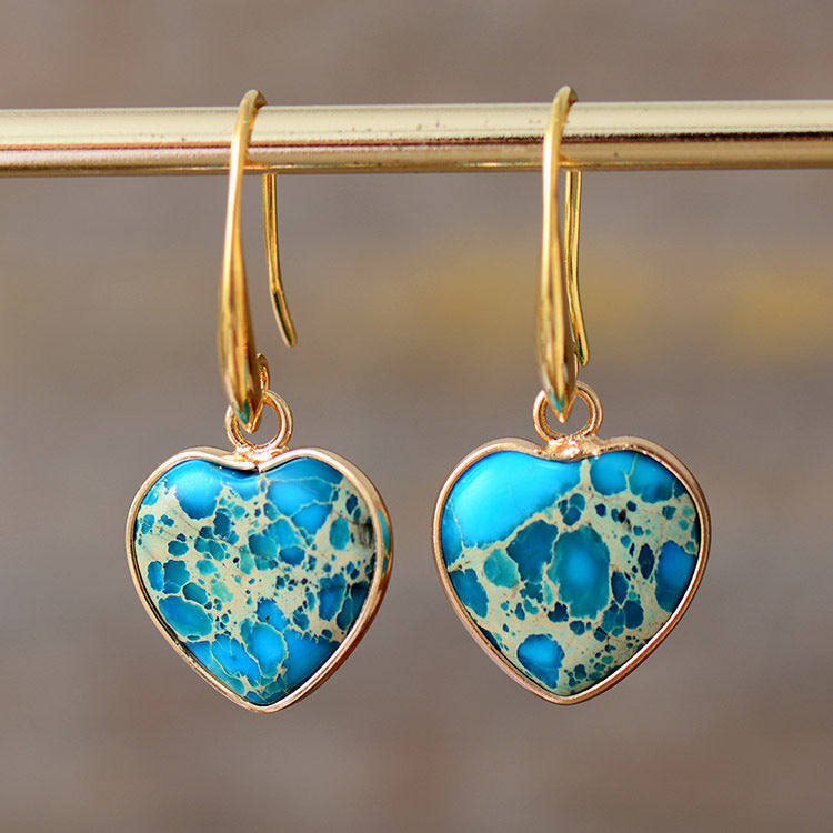 Boucles d’Oreilles "Cœur Impérial"