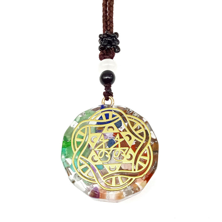Collier “Géométrie Sacrée” en Pierre Naturelle