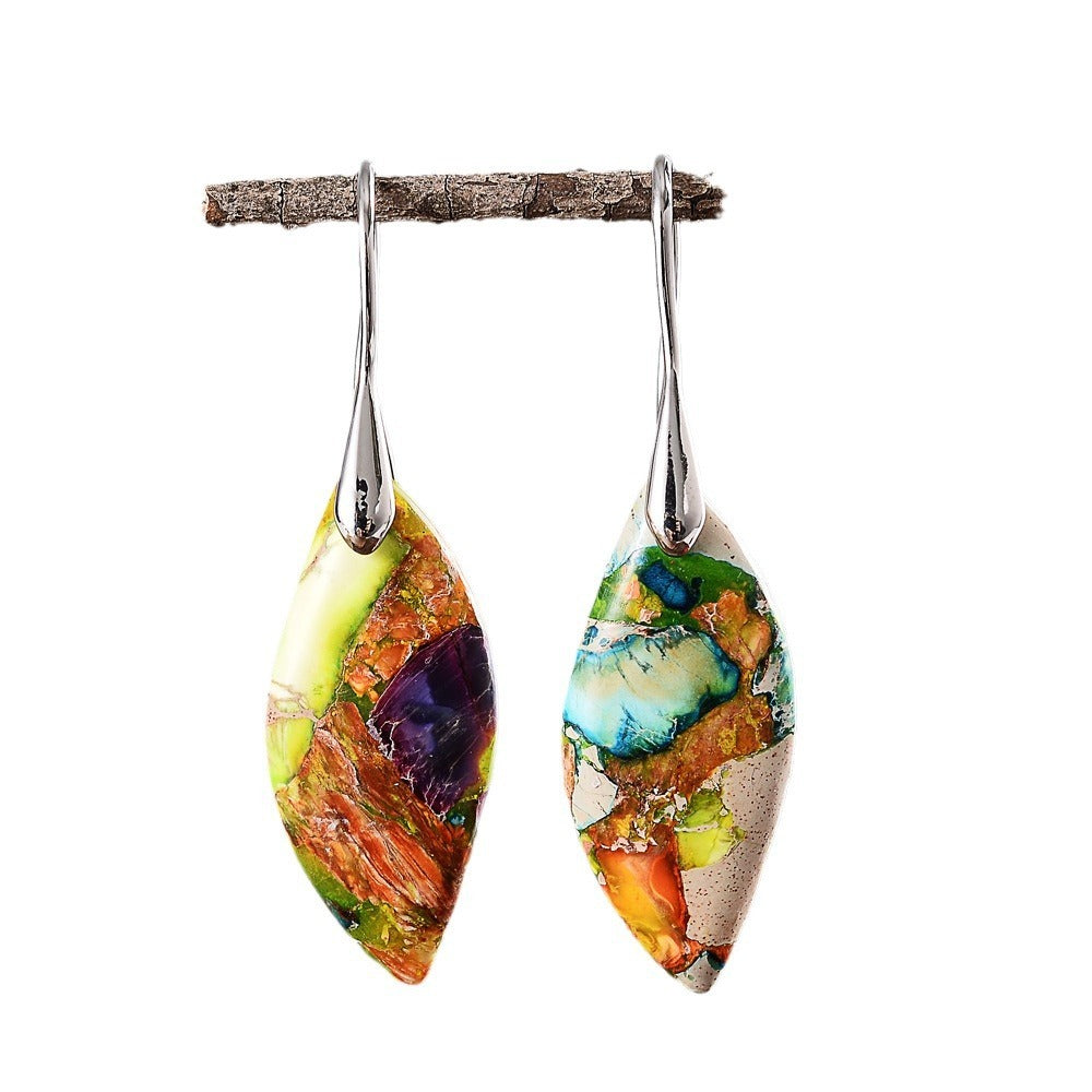 Boucles d’Oreilles "Feuille Bohème"