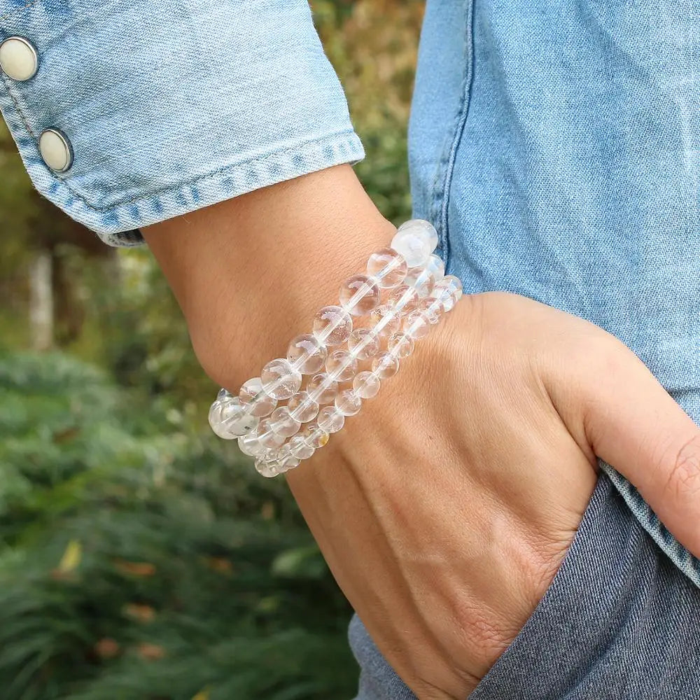 Bracelet "Aura Pure" en Cristal de Roche