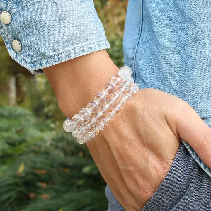 Bracelet "Aura Pure" en Cristal de Roche