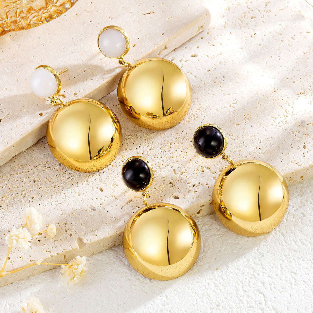 Boucles d’Oreilles "Éclipse Dorée"