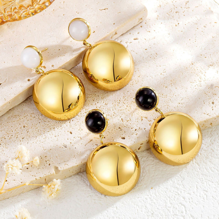 Boucles d’Oreilles "Éclipse Dorée"