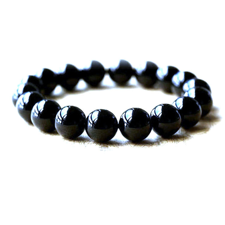 Bracelet Ancrage en Agate Noire