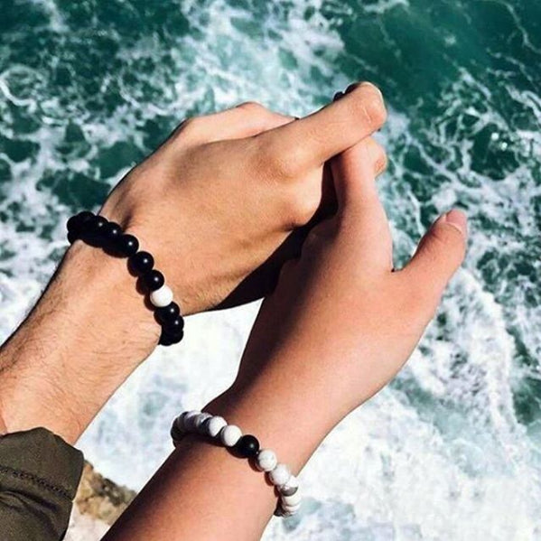 Bracelet FUSION en Pierre Volcanique