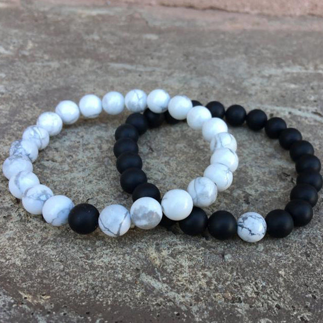 Bracelet FUSION en Pierre Volcanique