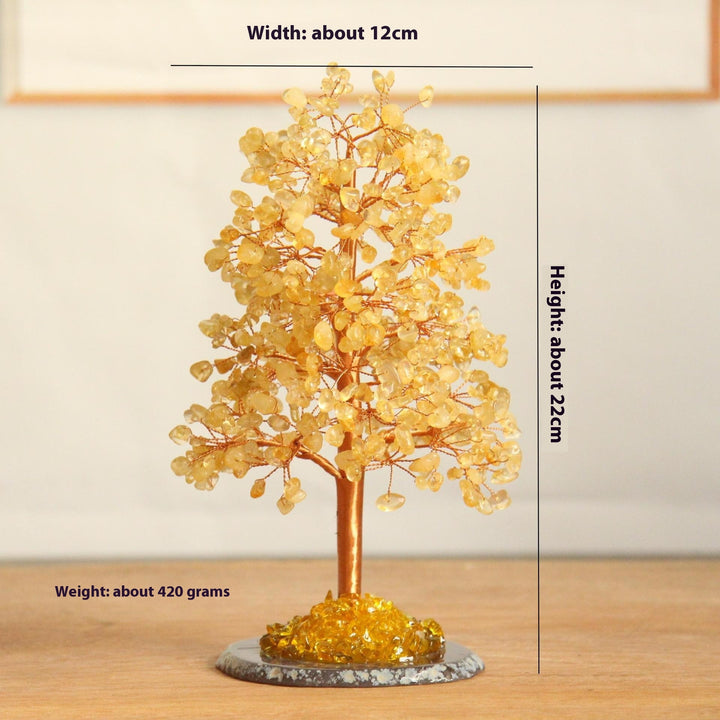 Arbre de Fortune en Cristal Nature