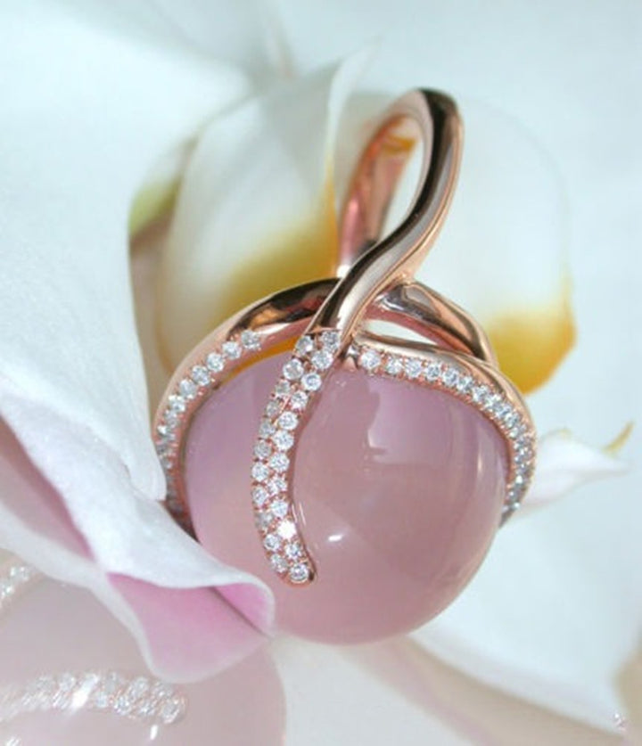 Bague "Lune Rose Éternelle"