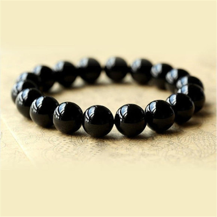 Bracelet Ancrage en Agate Noire