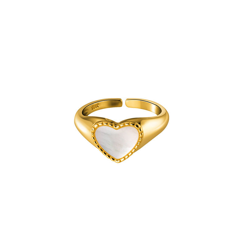 Bague Cœur en Nacre