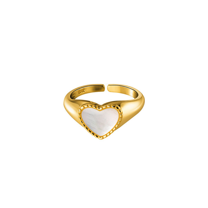 Bague Cœur en Nacre