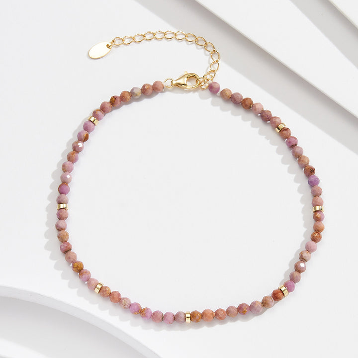 Bracelet de Cheville "Éclat d'Améthyste"
